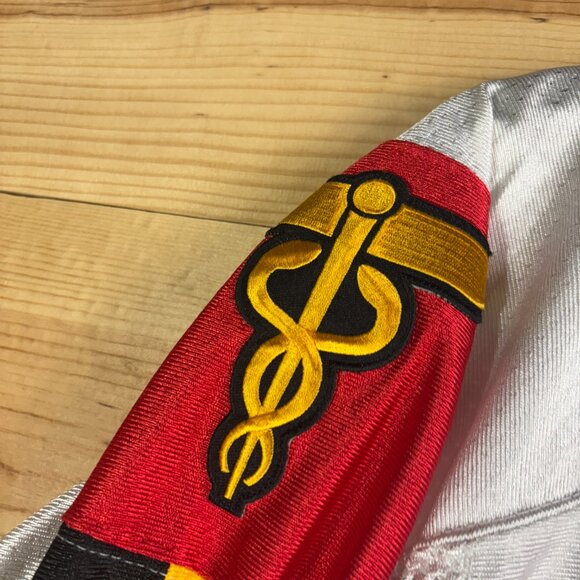 Vintage Hockey Jersey Size 48 White Red Cross Gemini - Picture 4 of 13